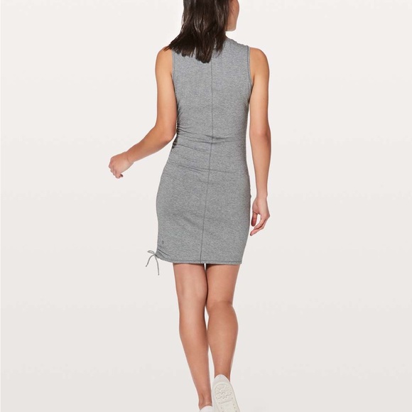 Lululemon Cinch It Dress Heathered Medium Grey - Picture 2 of 11